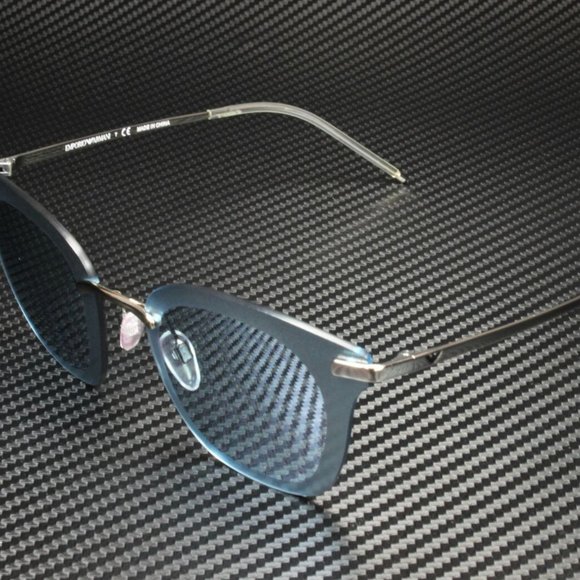 Emporio Armani Women's Silver and Blue Sunglasses!